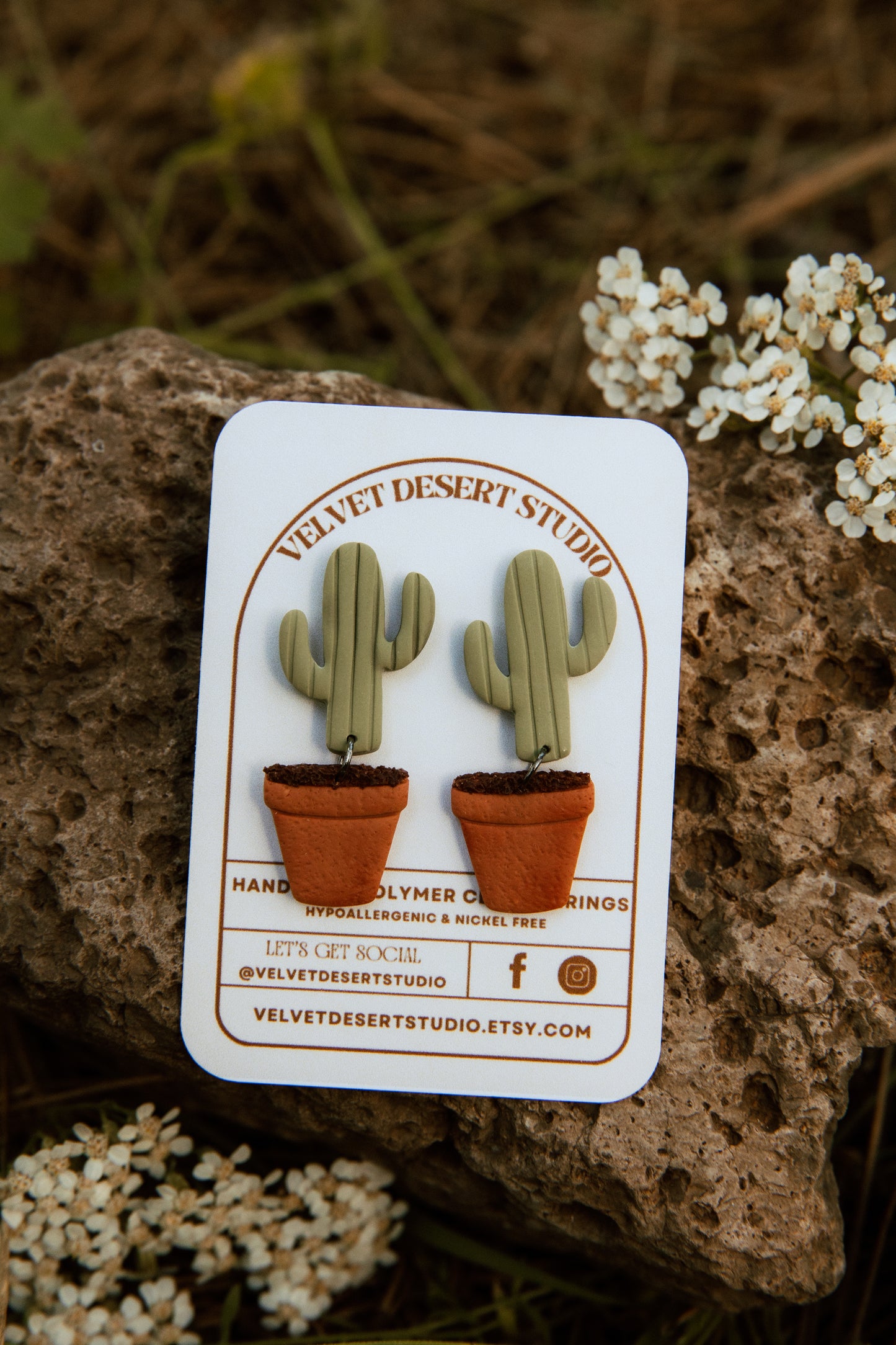 Potted Cactus Dangles