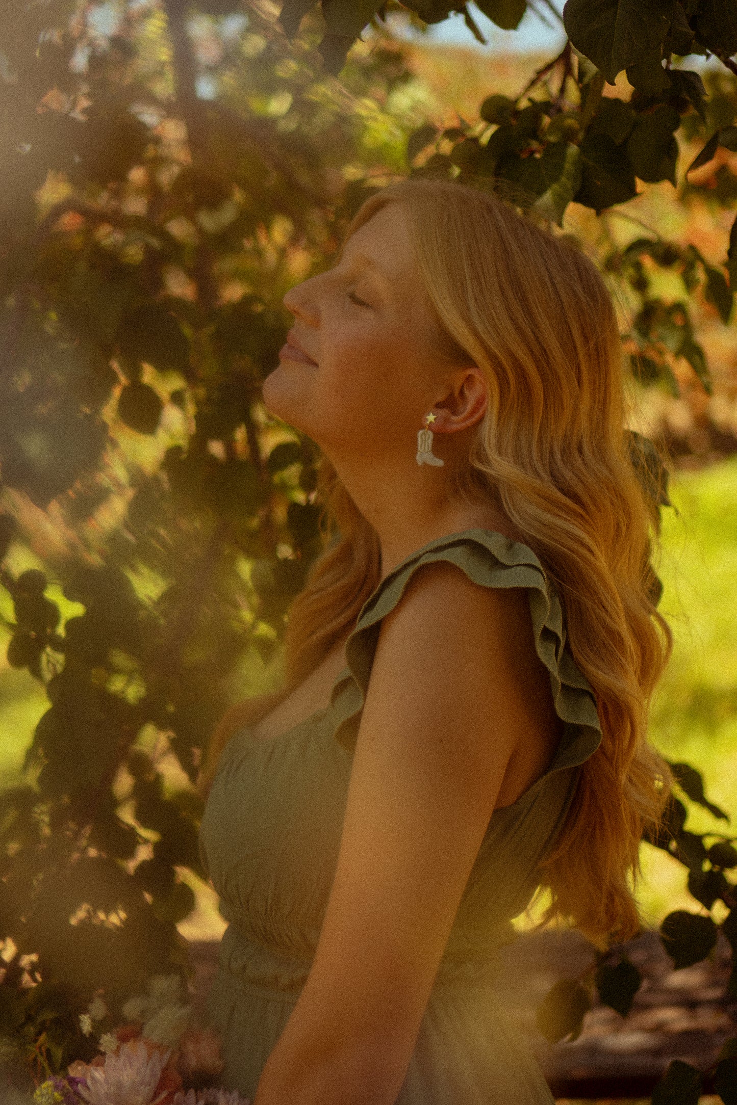 Gilded Cowgirl Boot Earrings