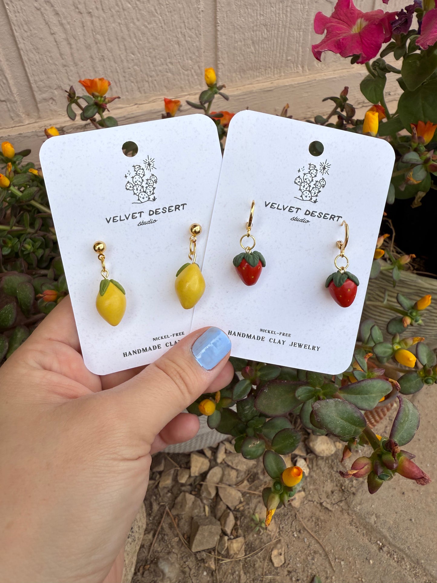 Lemon Dangle Earrings