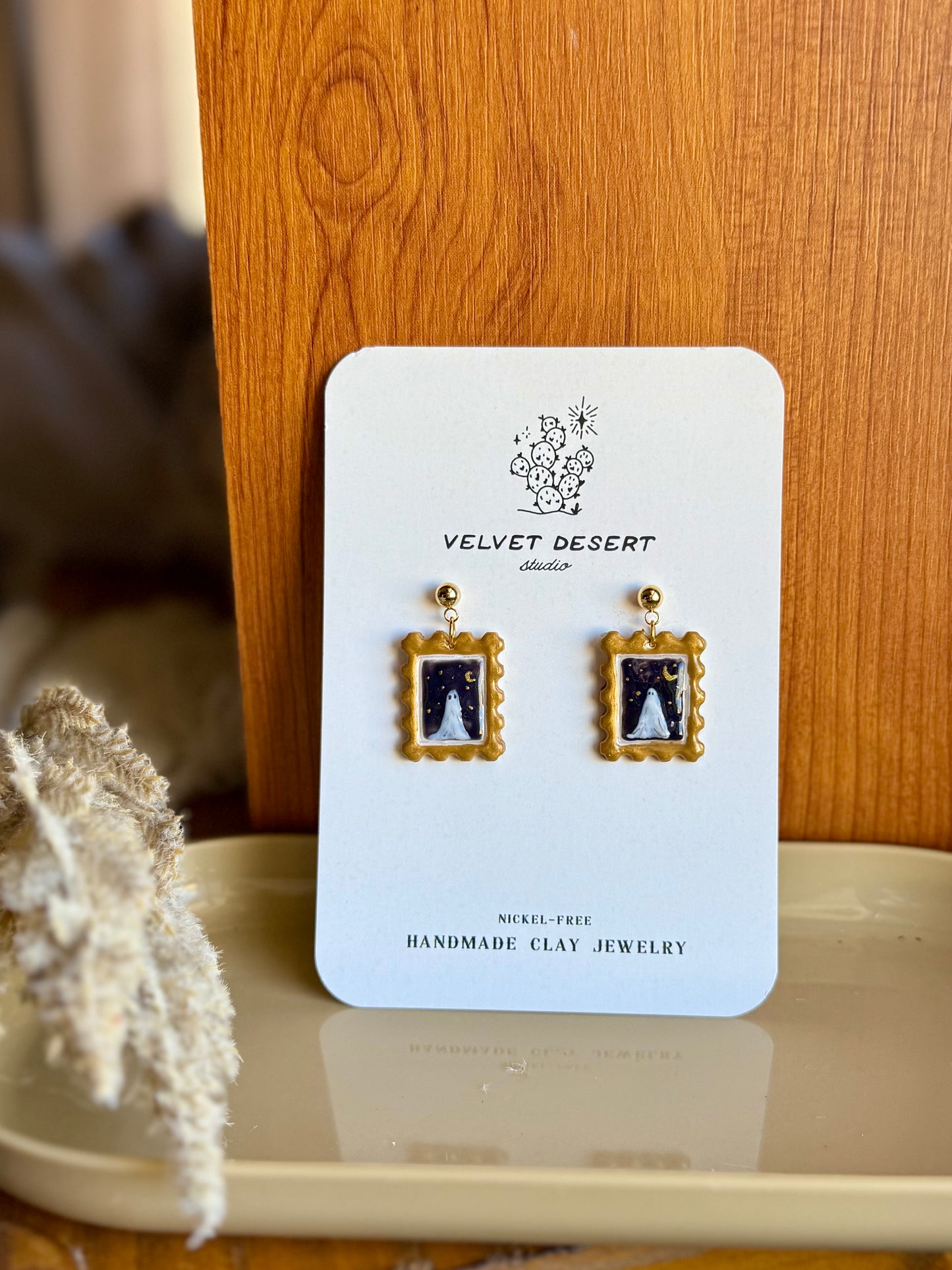 Ghost Stamp Earrings