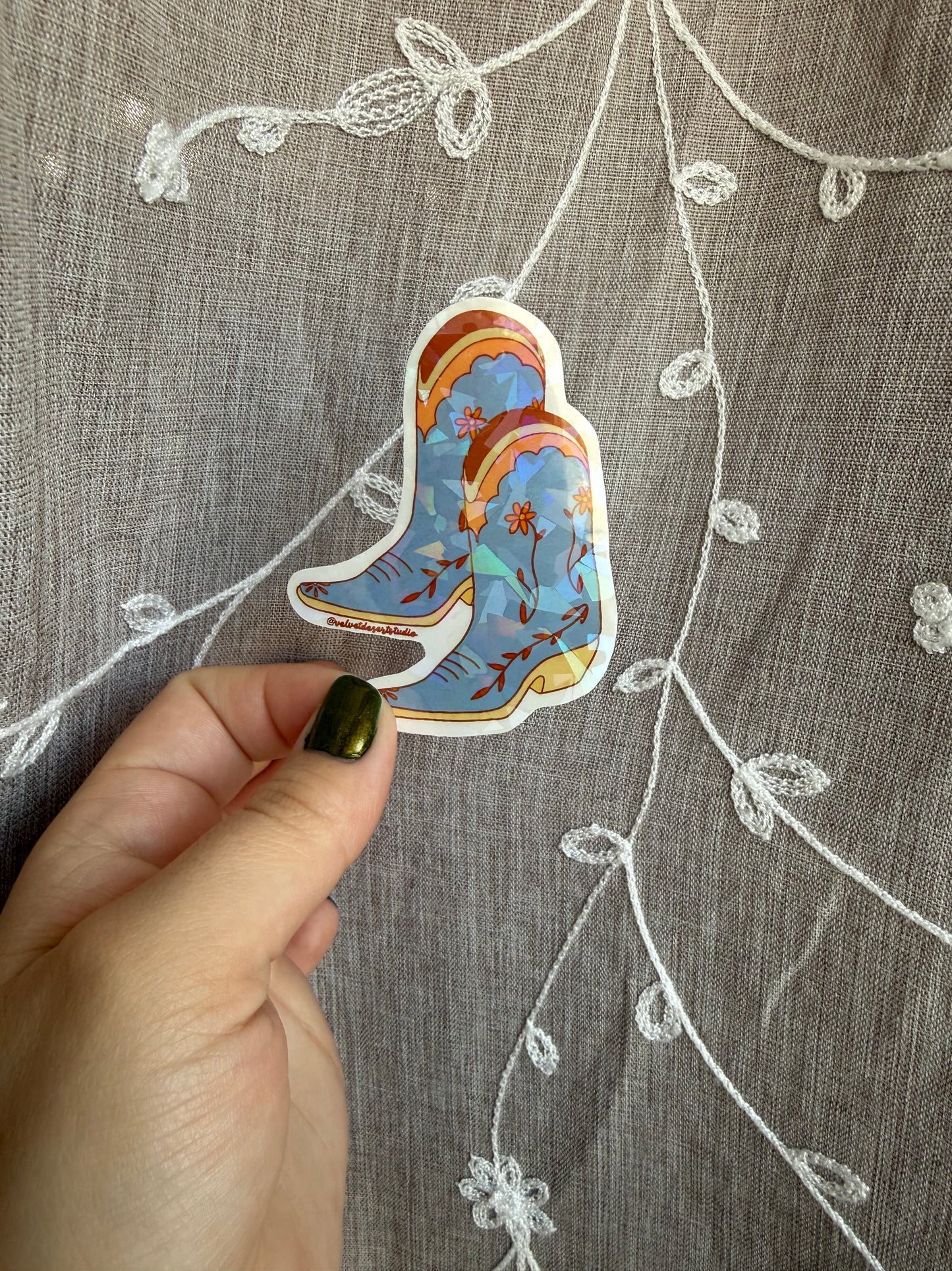 Blue Boots Sticker