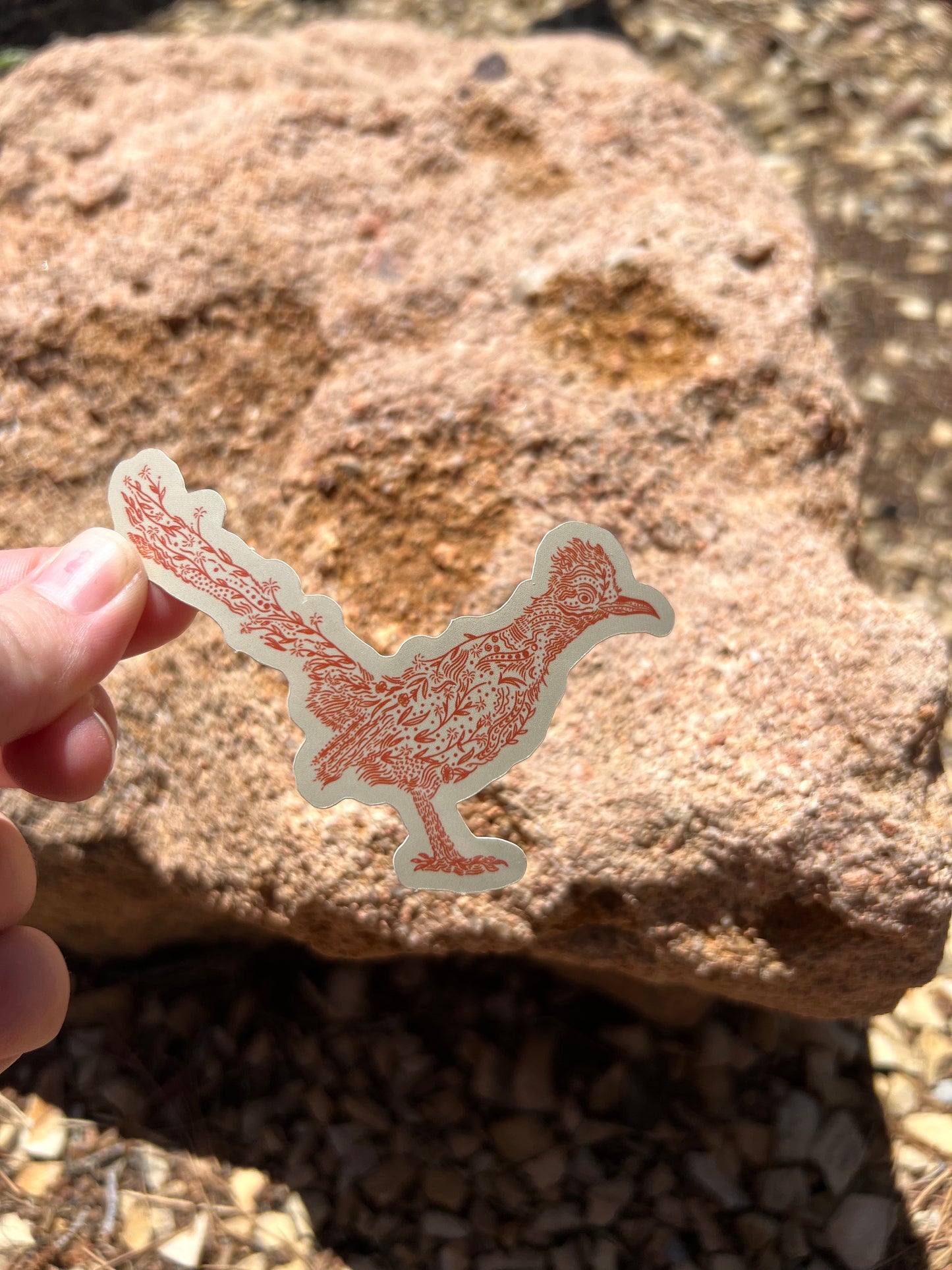 Floral Roadrunner Sticker