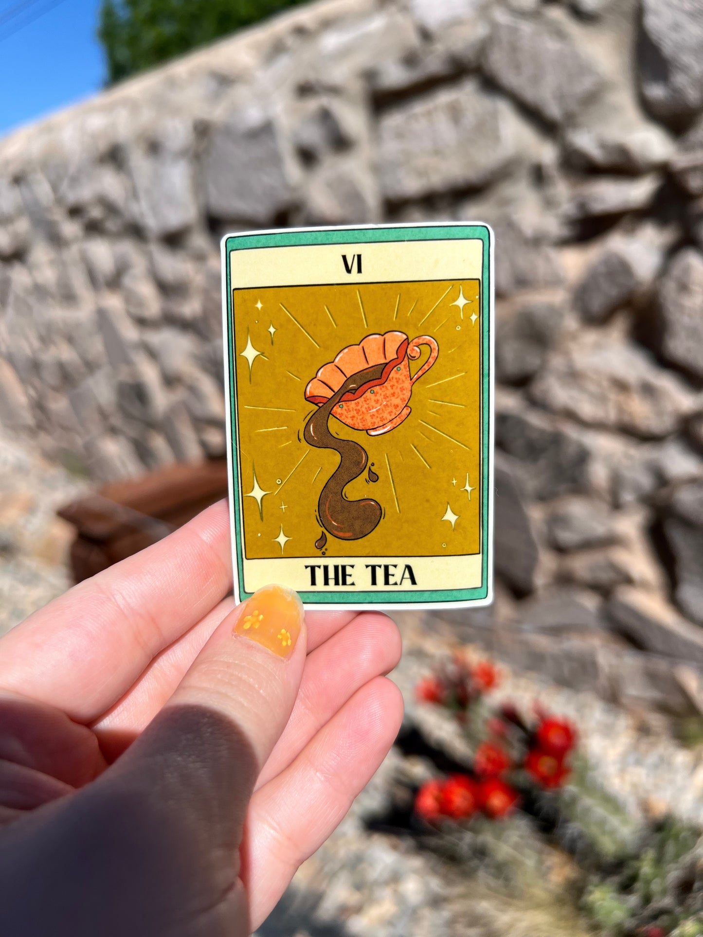 The Tea Vinyl Sticker