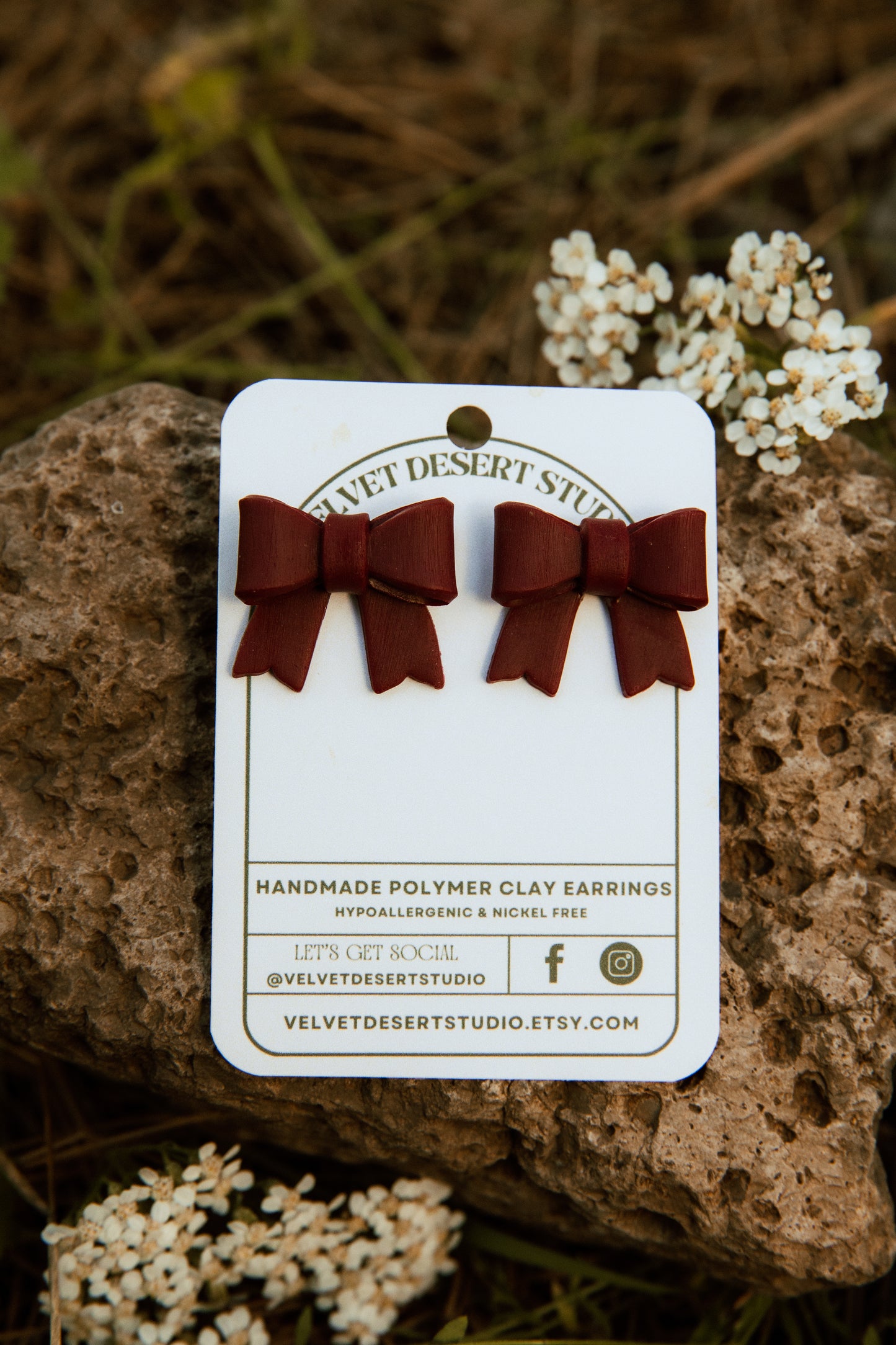 Oversized Bow Stud Earrings