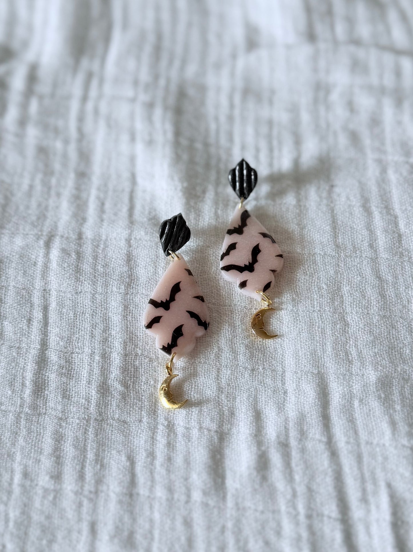 Black Bat Victorian Dangles