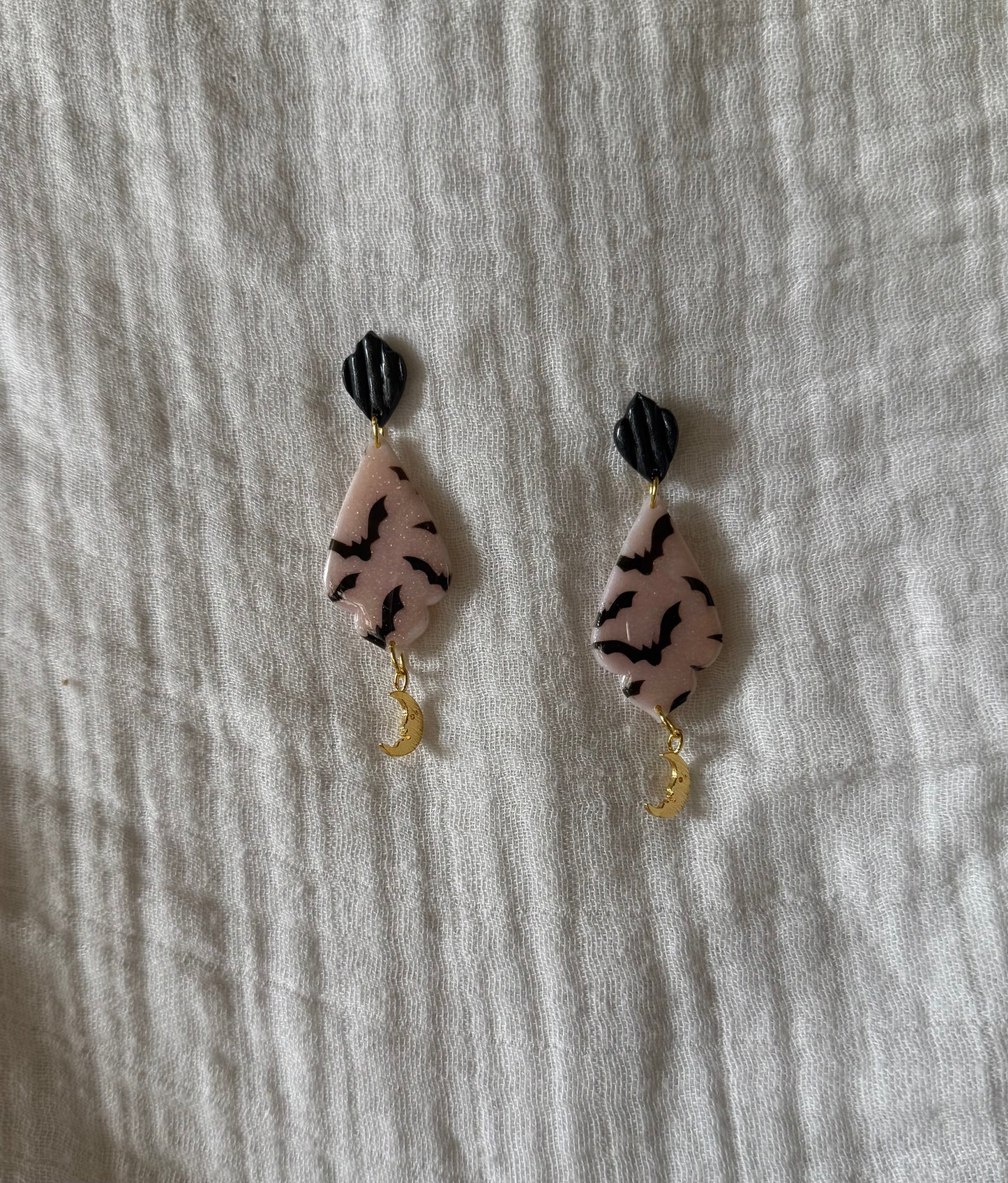 Black Bat Victorian Dangles