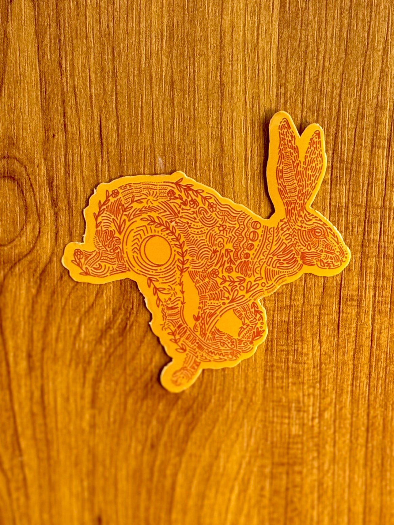 Floral Rabbit Sticker