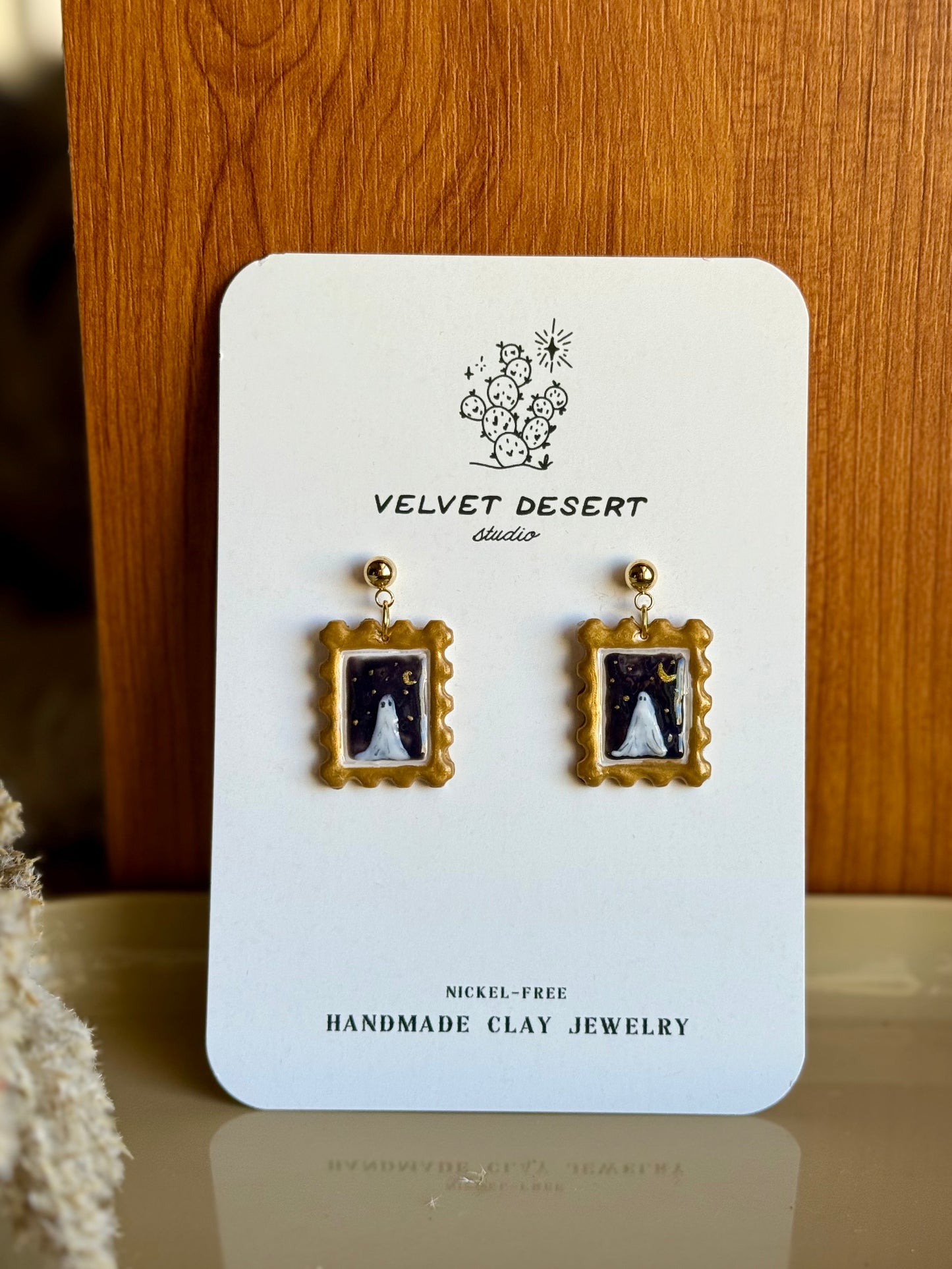 Ghost Stamp Earrings