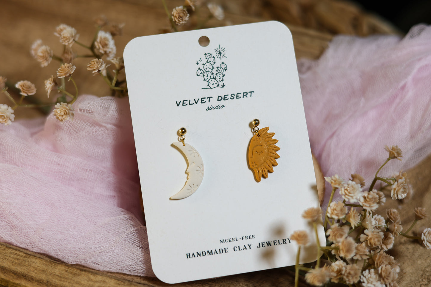 Sun and Moon Earrings