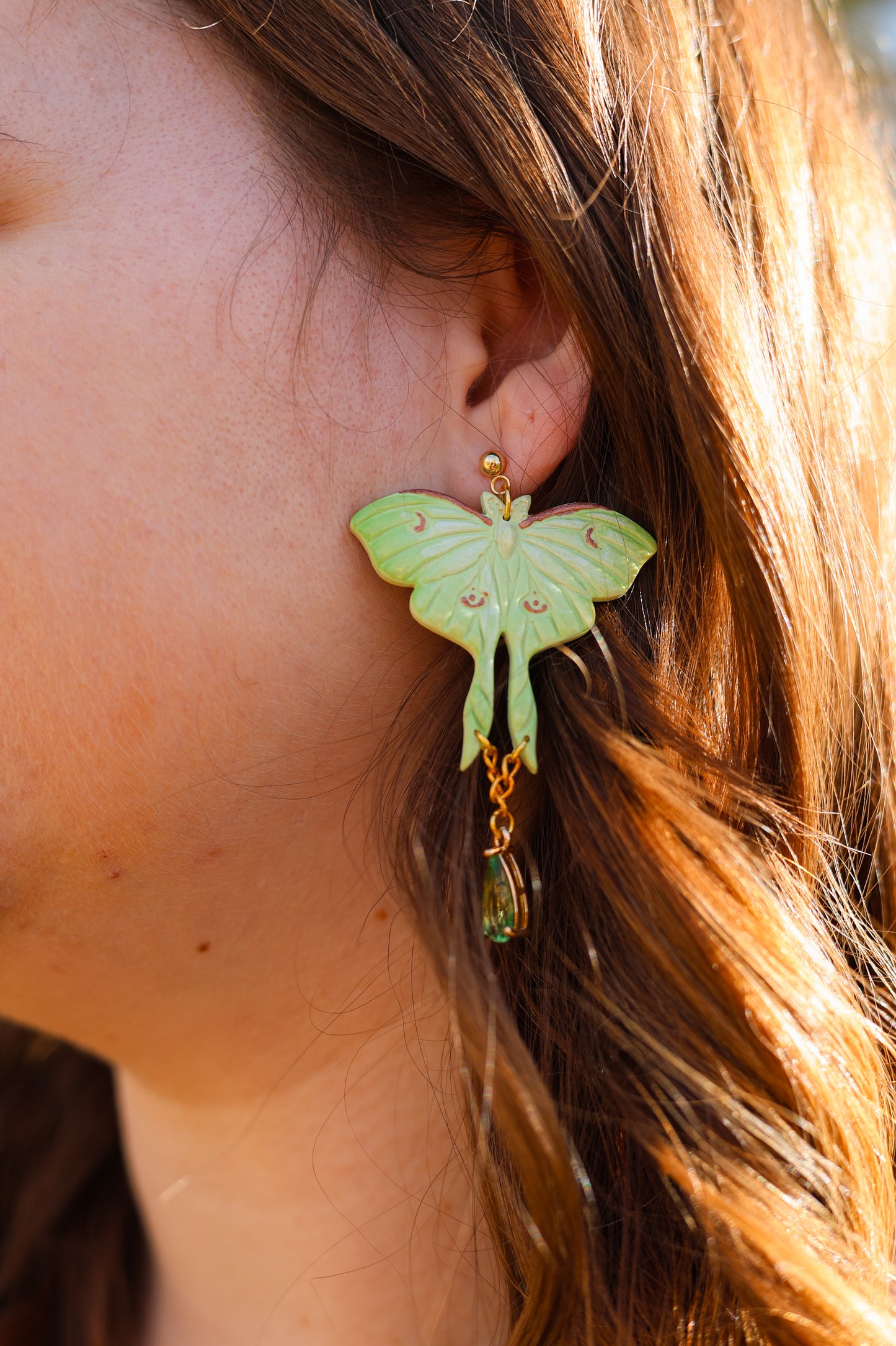 Luna Moth Dangles