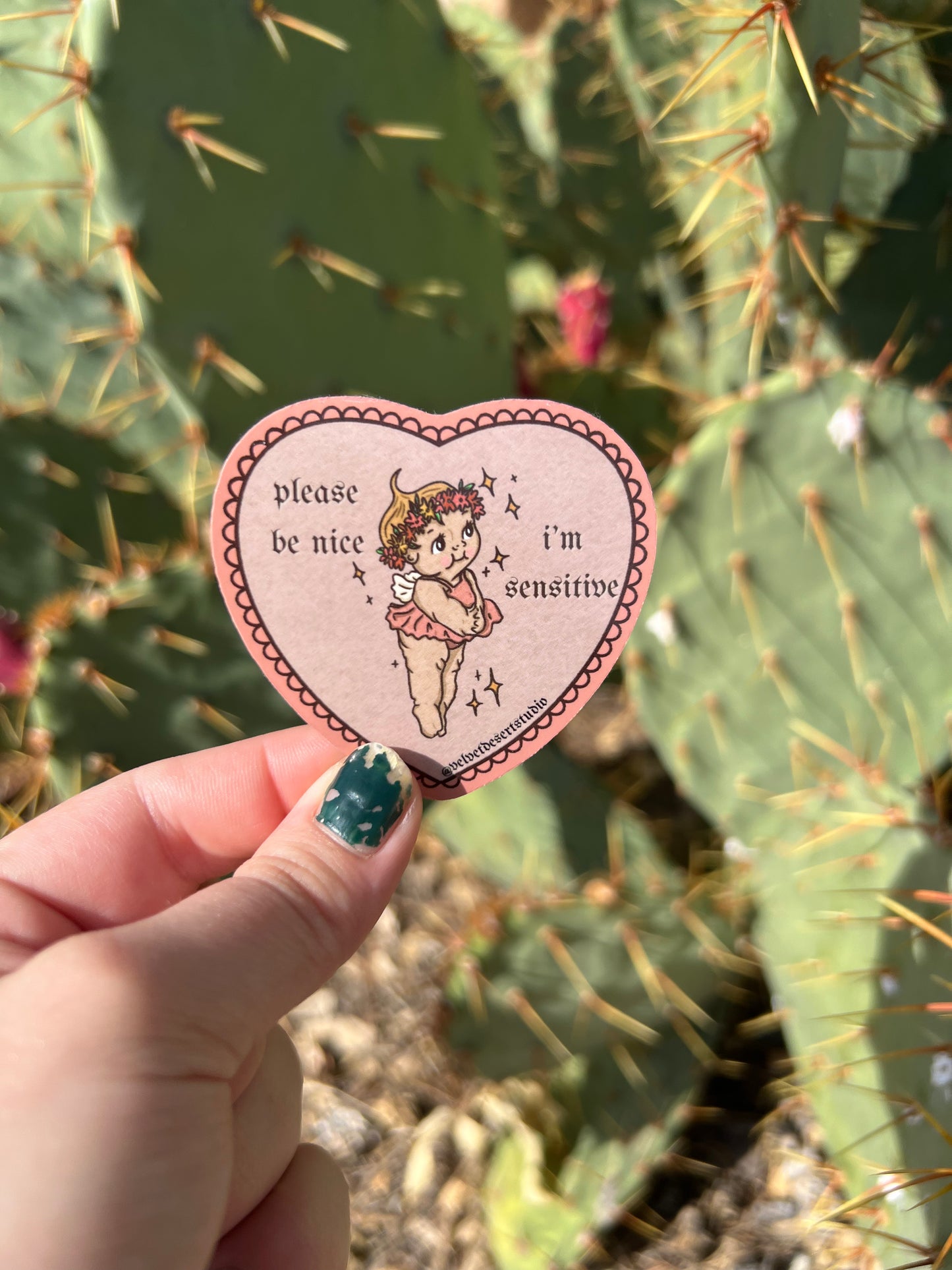 Please Be Nice I'm Sensitive Sticker