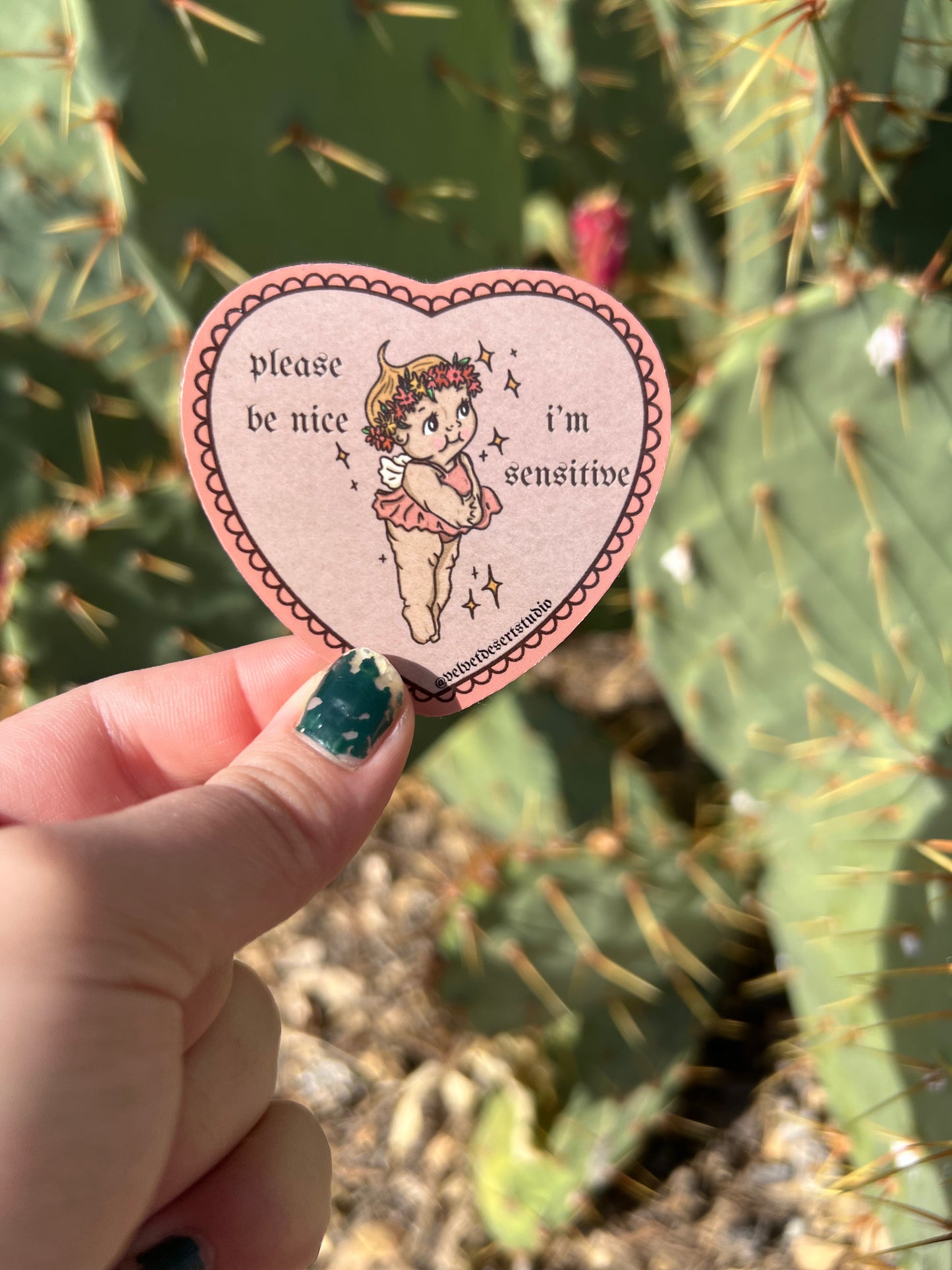Please Be Nice I'm Sensitive Sticker