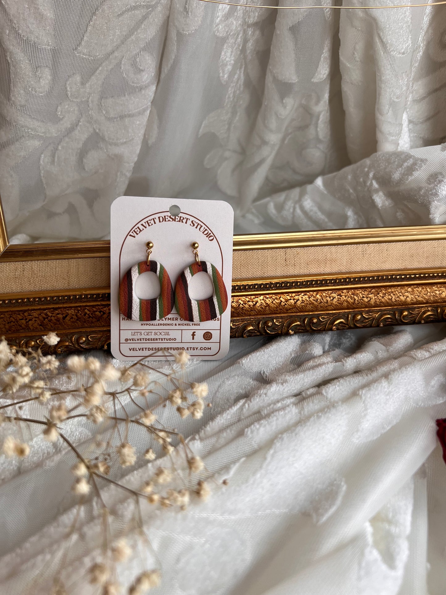 Fall Pinstripe Open Ovals