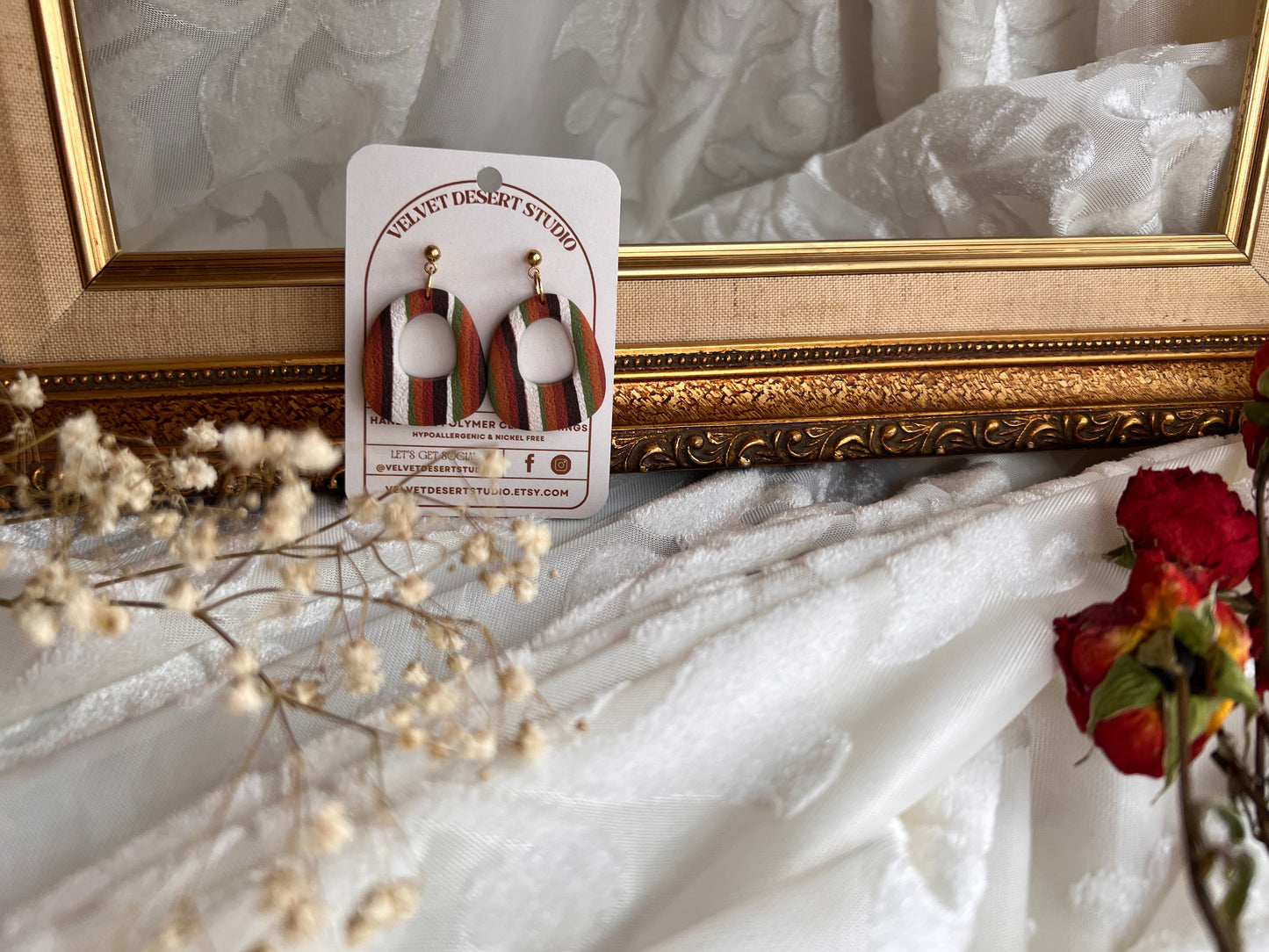 Fall Pinstripe Open Ovals